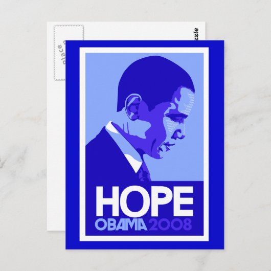 Obama Hope Briefkaart (Voorkant / Achterkant)