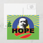 OBAMA HOPE BRIEFKAART (Voorkant / Achterkant)