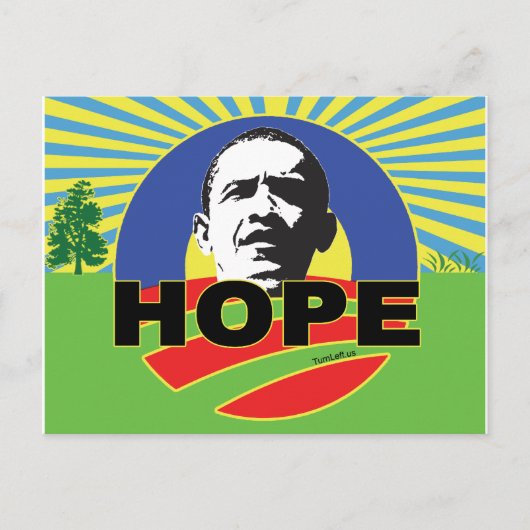 OBAMA HOPE BRIEFKAART (Voorkant)