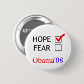 Obama Hope Button (Voorkant /achterkant)