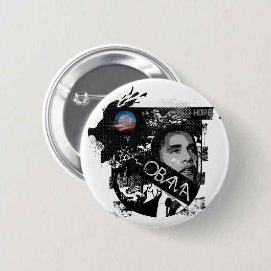 Obama: Hope Button van Ryan (Voorkant /achterkant)