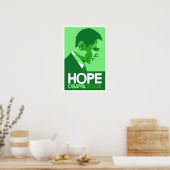 Obama - Hope Dark Green Poster (Keuken)