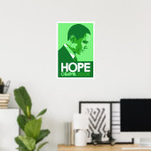 Obama - Hope Dark Green Poster (Thuiskantoor)