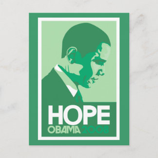 Obama Hope Green Briefkaart