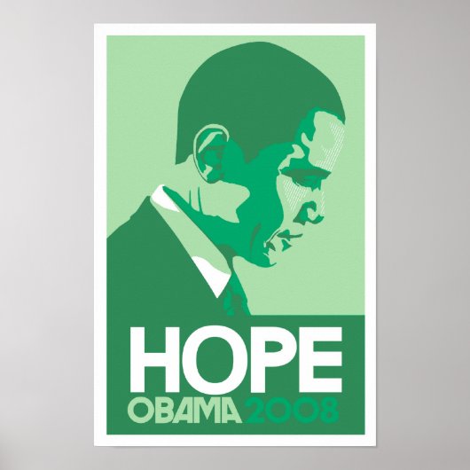 Obama - Hope Green Poster (Voorkant)