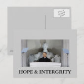 OBAMA HOPE & INTERGRITY BRIEFKAART (Voorkant / Achterkant)