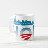 Obama Hope Mok Chicago Skyline (Voorkant links)