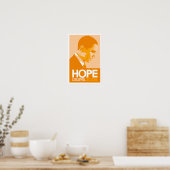 Obama - Hope Oranje Poster (Keuken)