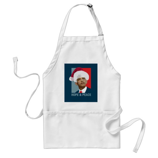 Obama Hope & Peace Standaard Schort (Voorkant)