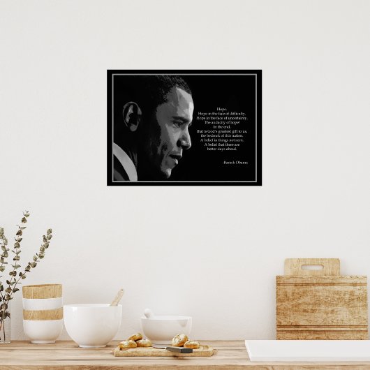 Obama-Hope-Poster Poster (Keuken)