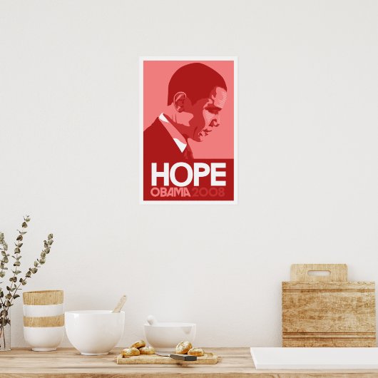 Obama - Hope Red Poster (Keuken)