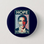 OBAMA HOPE RONDE BUTTON 5,7 CM (Voorkant)