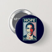OBAMA HOPE RONDE BUTTON 5,7 CM (Voorkant /achterkant)