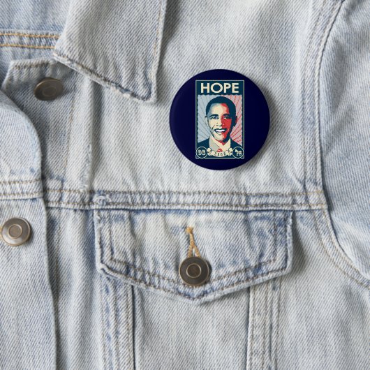 OBAMA HOPE RONDE BUTTON 5,7 CM (In situ)