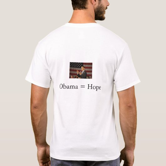 Obama = Hope shirt (Achterkant)
