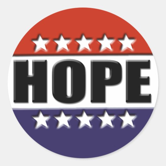Obama Hope Sticker (Voorkant)