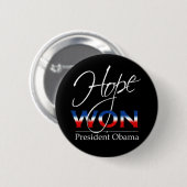 Obama HOPE WON - Button (Voorkant /achterkant)