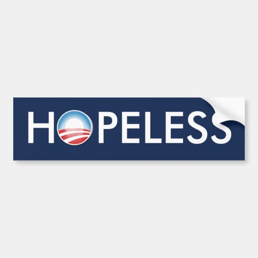 Obama HOPELESS Bumpersticker (Voorkant)