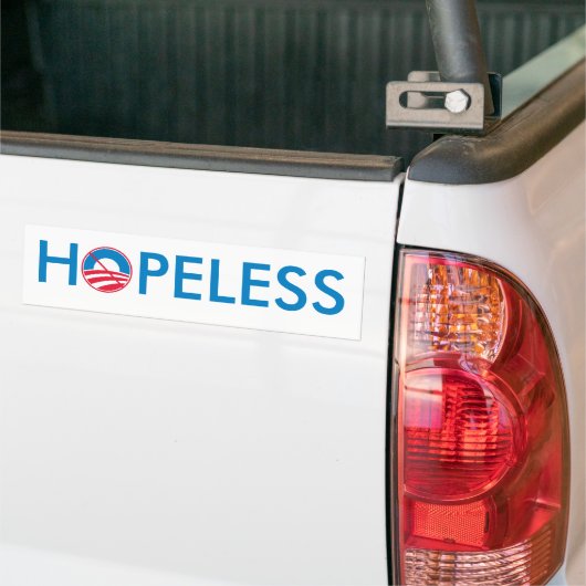 Obama = HOPELESS Bumpersticker (Op Truck)