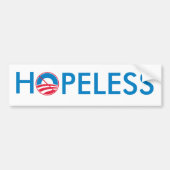 Obama = HOPELESS Bumpersticker (Voorkant)
