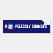 Obama "Hopelessly Changed"-Bumpersticker Bumpersticker (Voorkant)