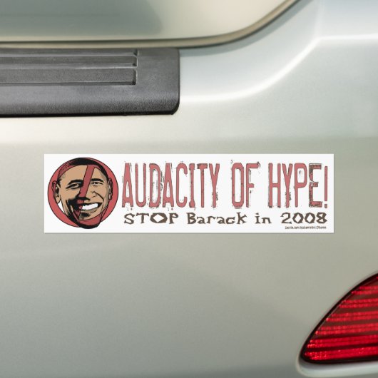 Obama houdt me Bumpersticker  (Op auto)