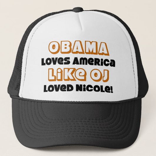 Obama houdt van Amerika... Trucker Pet (Voorkant)