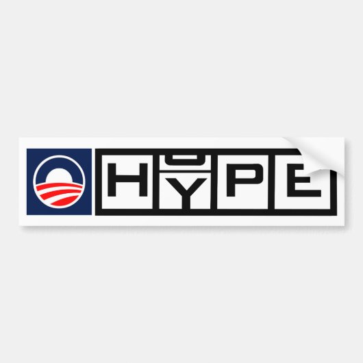 Obama HYPE Bumpersticker (Voorkant)