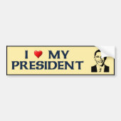 Obama - Ik hoor mijn President Bumpersticker (Voorkant)