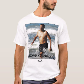obama, ik hou van Obama :) <3 T-shirt