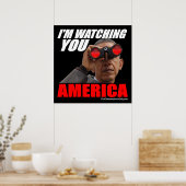 Obama - Ik kijk naar Amerika Poster (Keuken)