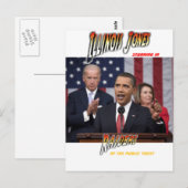 Obama ILLINOIS JONES - Raiders van het Openbare Briefkaart (Voorkant / Achterkant)