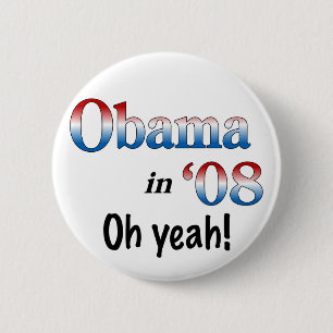 Obama in 08 ronde button 5,7 cm