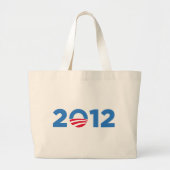 Obama in 2012 grote tote bag (Voorkant)