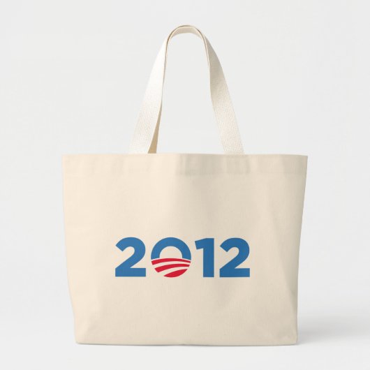 Obama in 2012 grote tote bag (Voorkant)
