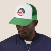 obama-in Drone We Trust-vrachtwagenhoed Trucker Pet (In situ)