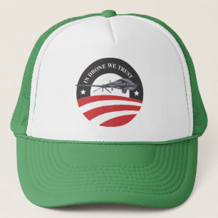 obama-in Drone We Trust-vrachtwagenhoed Trucker Pet