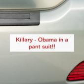 Obama in een broekpak bumpersticker (Op auto)