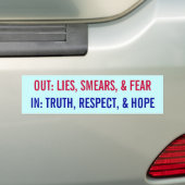 Obama in en Out Bumpersticker (Op auto)