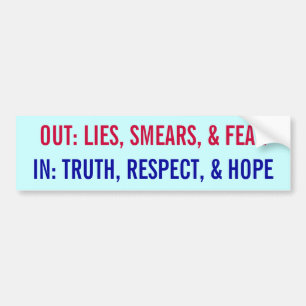 Obama in en Out Bumpersticker