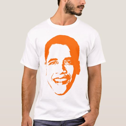 Obama in het Oranje. T-shirt (Voorkant)