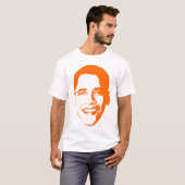 Obama in het Oranje. T-shirt (Voorkant volledig)