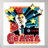 Obama Inaugration Poster - retro stijl (Voorkant)