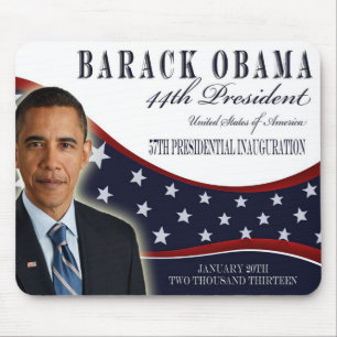 Obama Inaugural 2013 Souvenier Mousepad Muismat