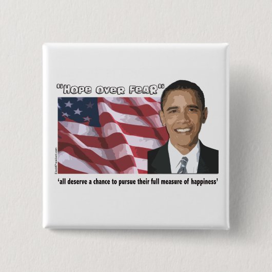 Obama Inaugural Quote Souvenirs Vierkante Button 5,1 Cm (Voorkant)