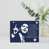 Obama Inaugural Speech Briefkaart (Staand voorkant)