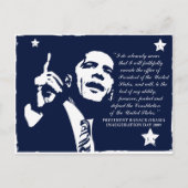 Obama Inaugural Speech Briefkaart (Voorkant)