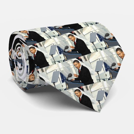 Obama Inaugural Speech Stropdas (Opgerold)