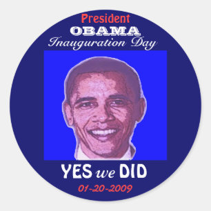 Obama Inauguratie Dag Sticker