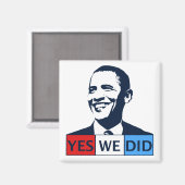 Obama Inauguratie Ja Magneet (Voorkant / Achterkant)